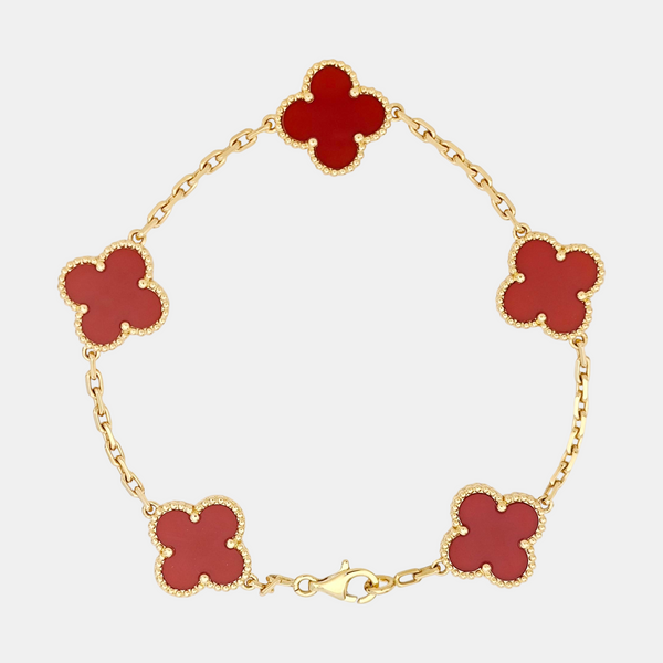 Vintage Alhambra 18k Gold Bracelet