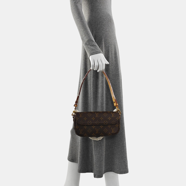 IVY Monogram Coated Canvas Brown