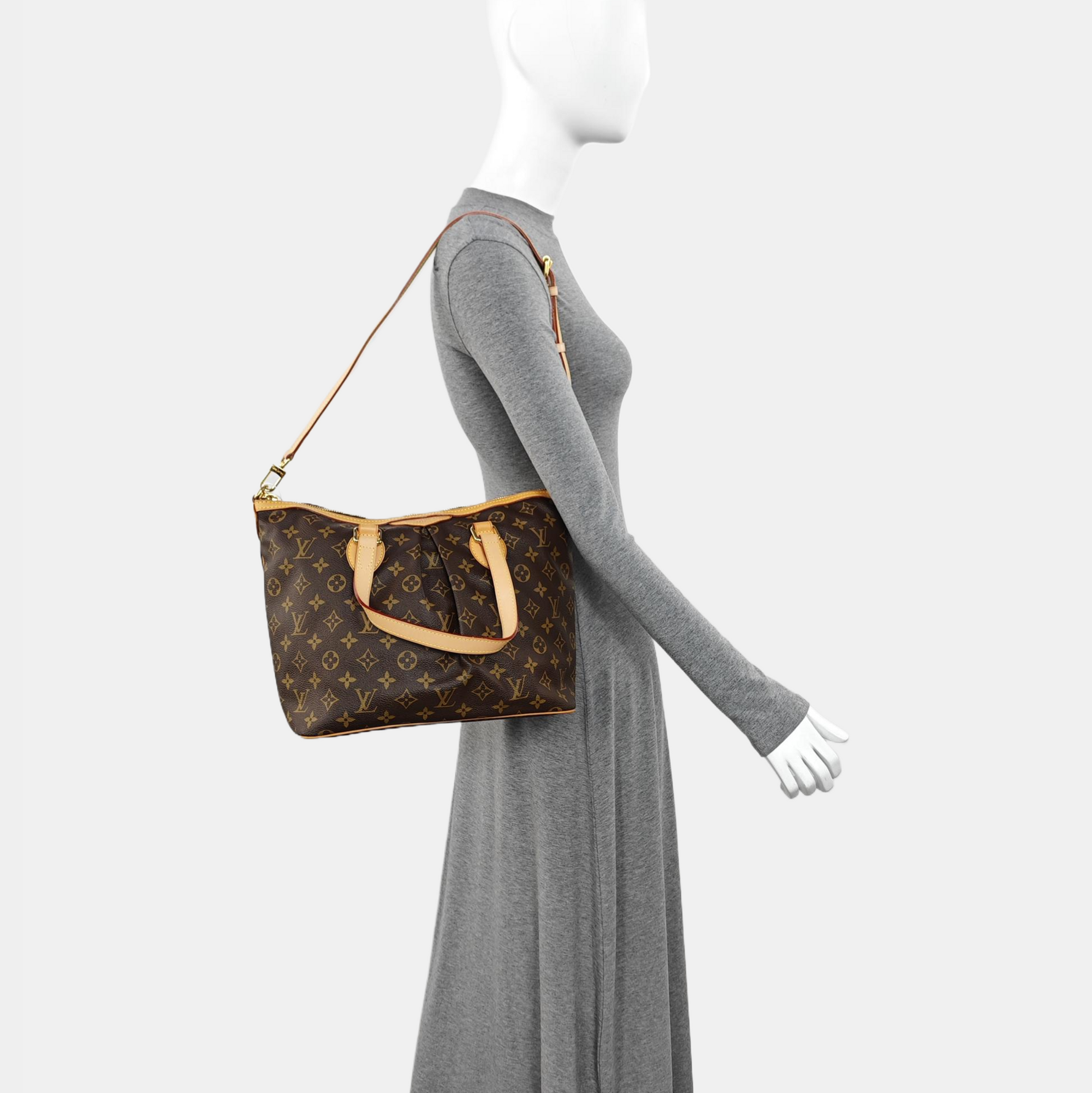 PALERMO PM Monogram Coated Canvas Brown