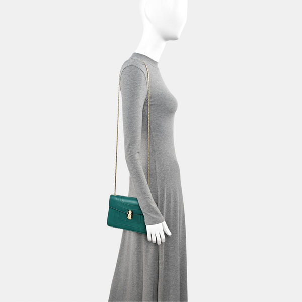 SERPENTI FOREVER Small Calfskin Green