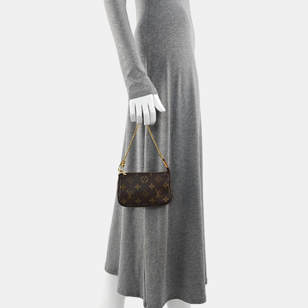 ACCESSOIRES Mini Monogram Coated Canvas Brown