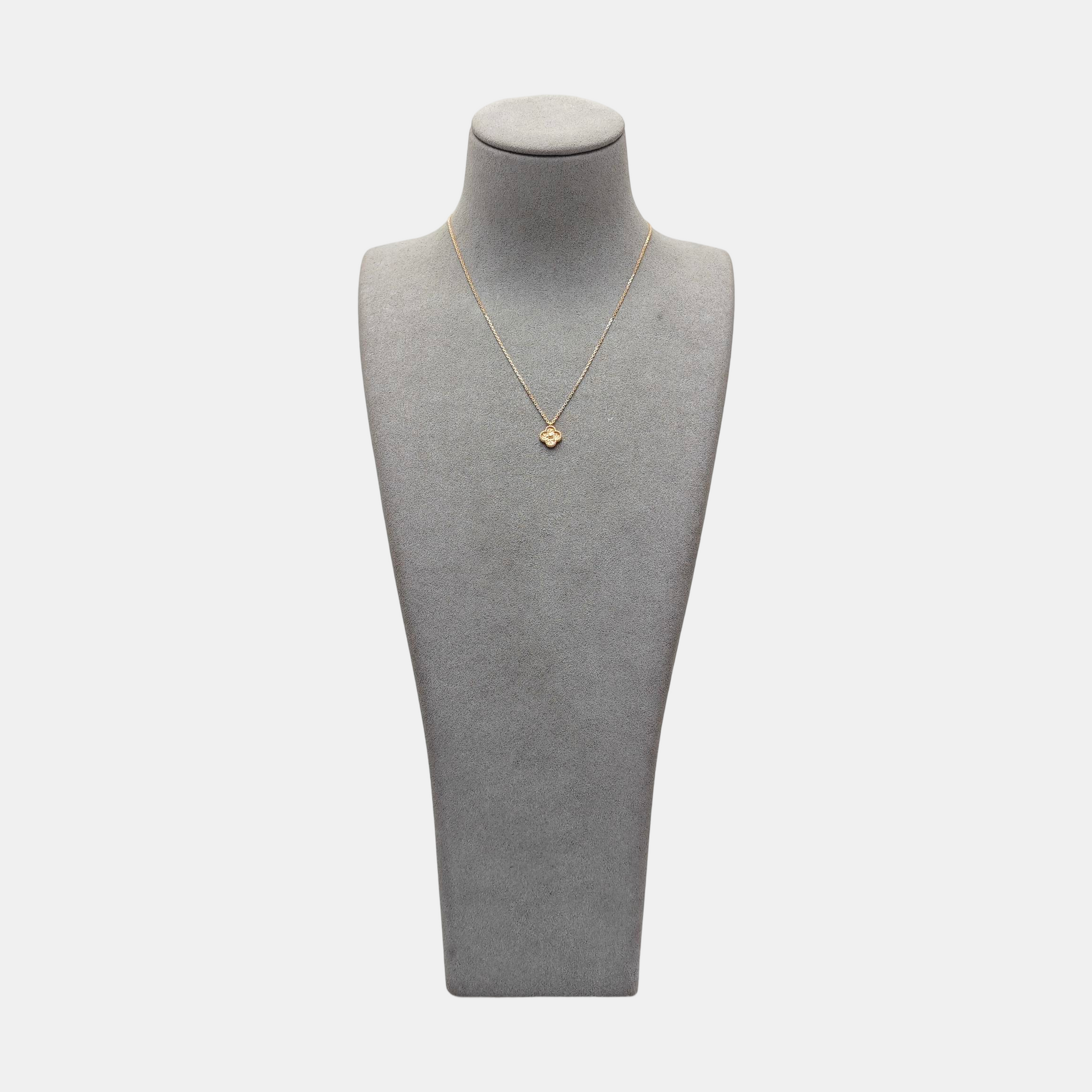 Sweet Alhambra 18k Rose Gold Necklace