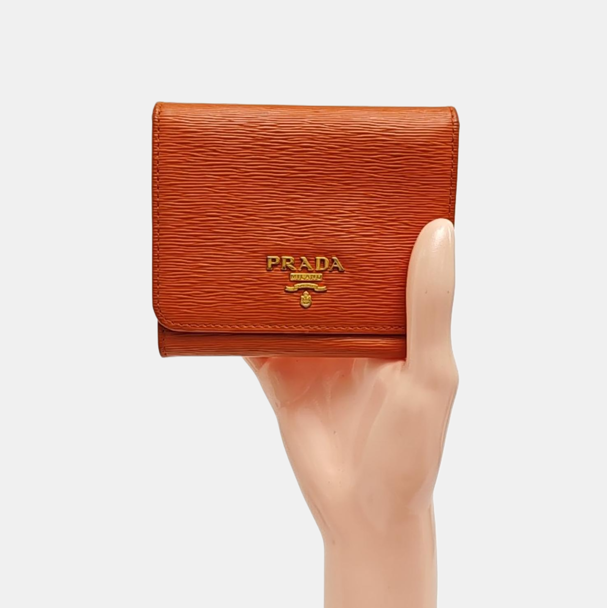 Saffiano Calfskin Wallet Orange