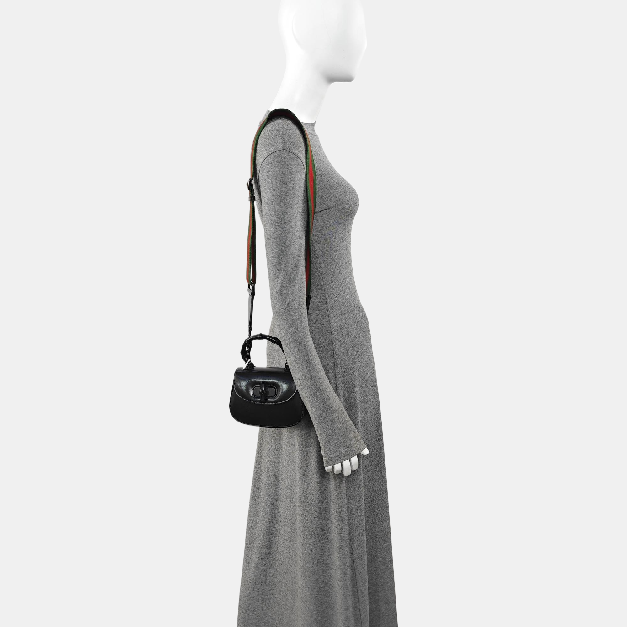 Bamboo 1947 Mini Calfskin Black