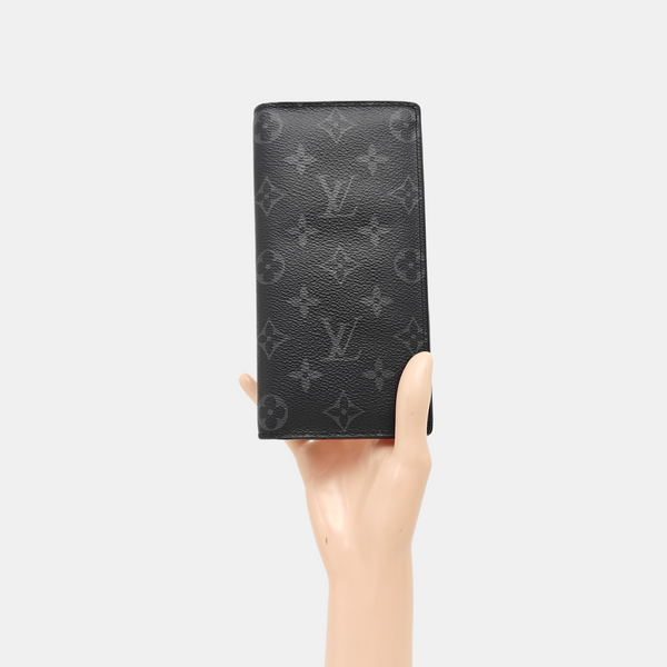 BRAZZA Monogram Coated Canvas Black Wallet
