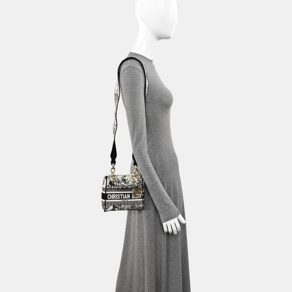 Lady Dior Mini Canvas Multicolor
