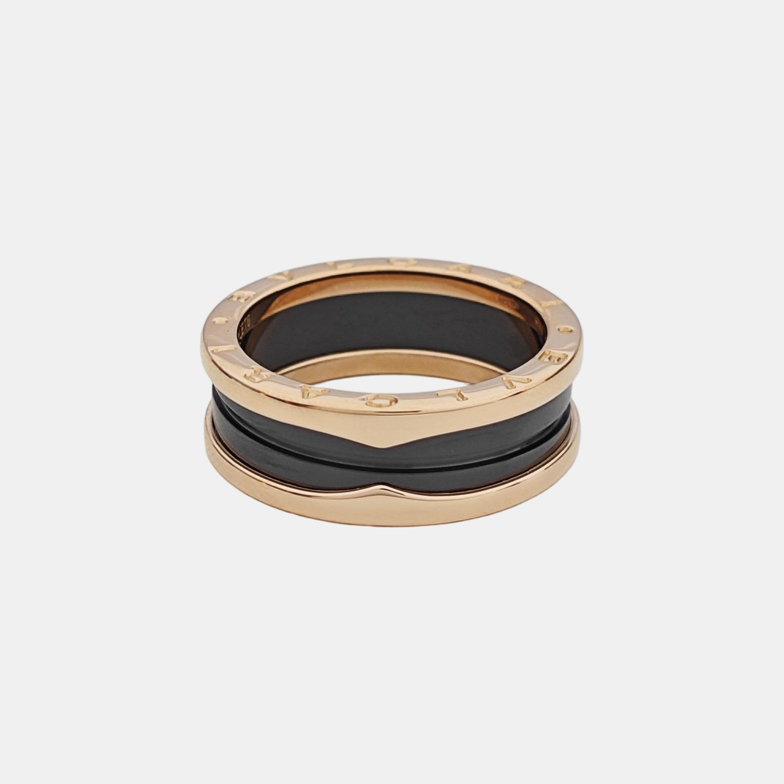 B.ZERO1 18k Rose Gold Ring EU 64
