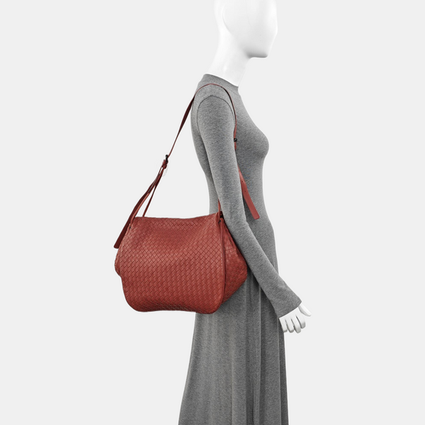 Calfskin Shoulder Bag Red