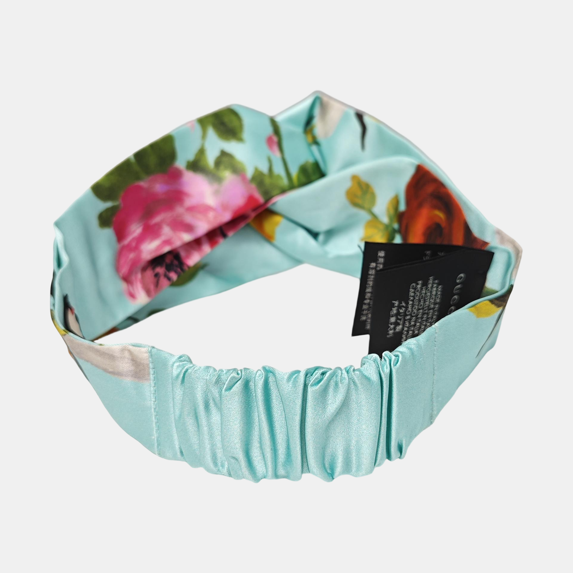 Mulberry Silk Headband Blue