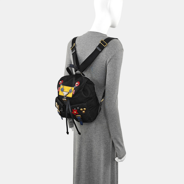 Nylon Backpack Black