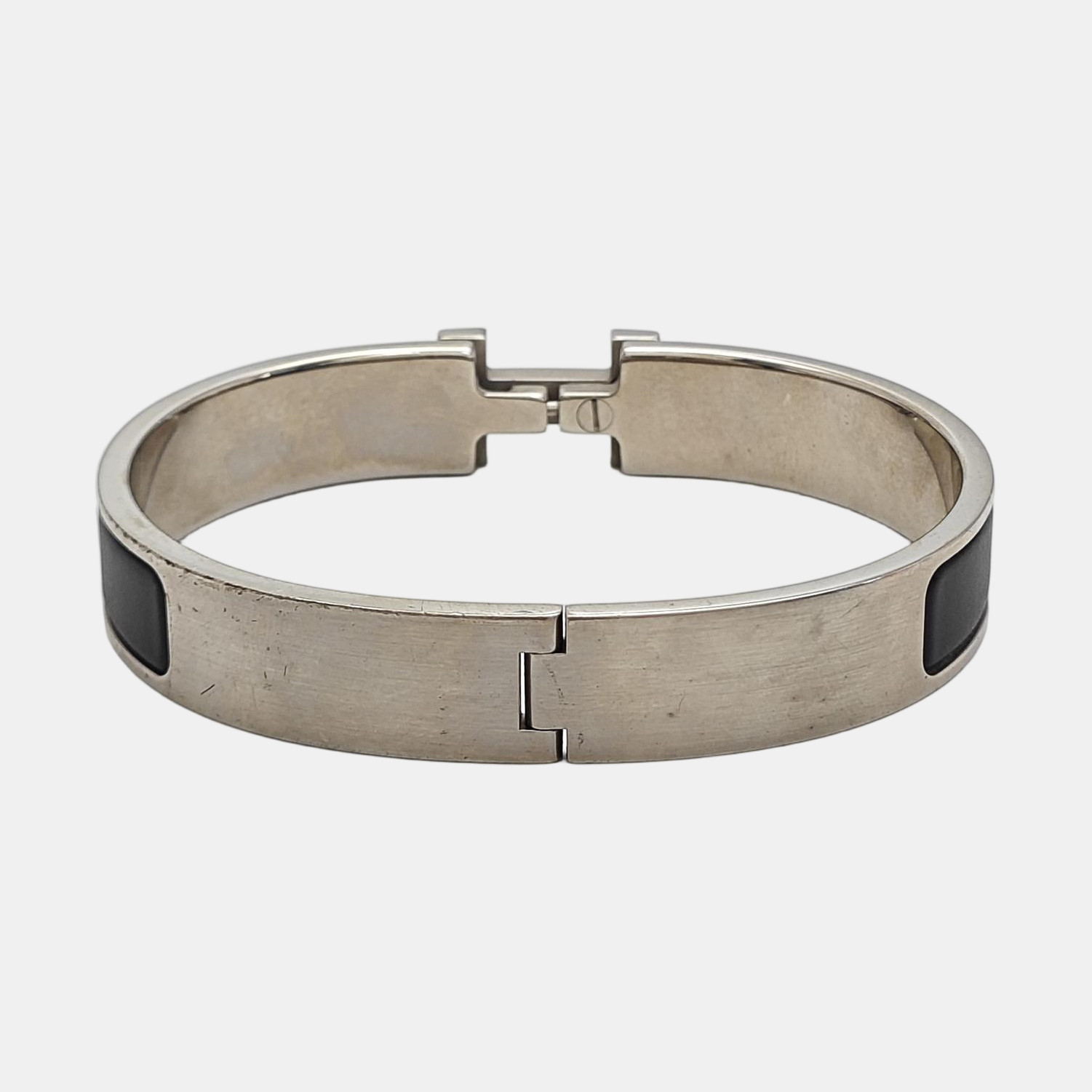 Clic Hh Metal Silver Bangle