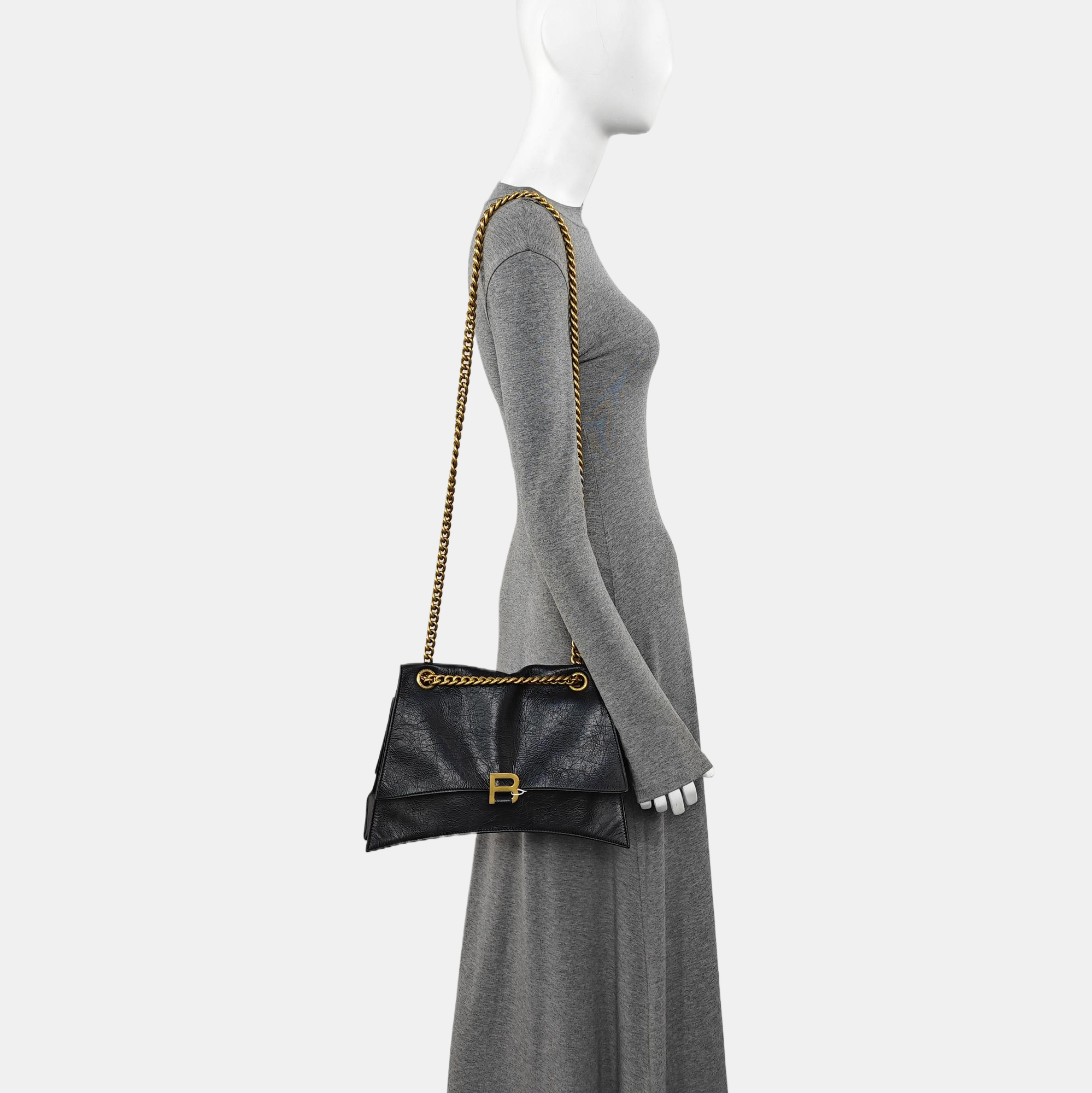 Crush Medium Calfskin Black