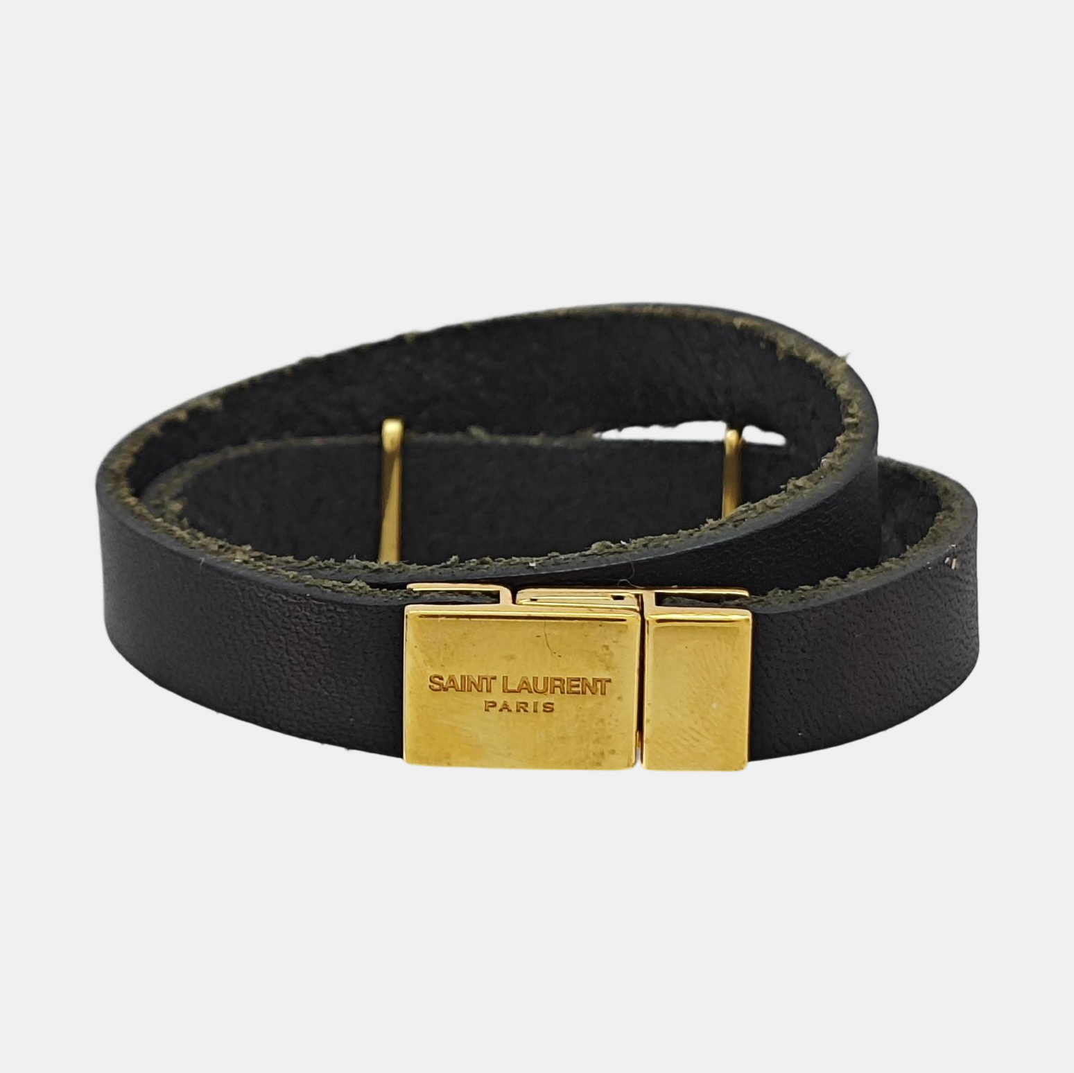 Leather Black Bangle