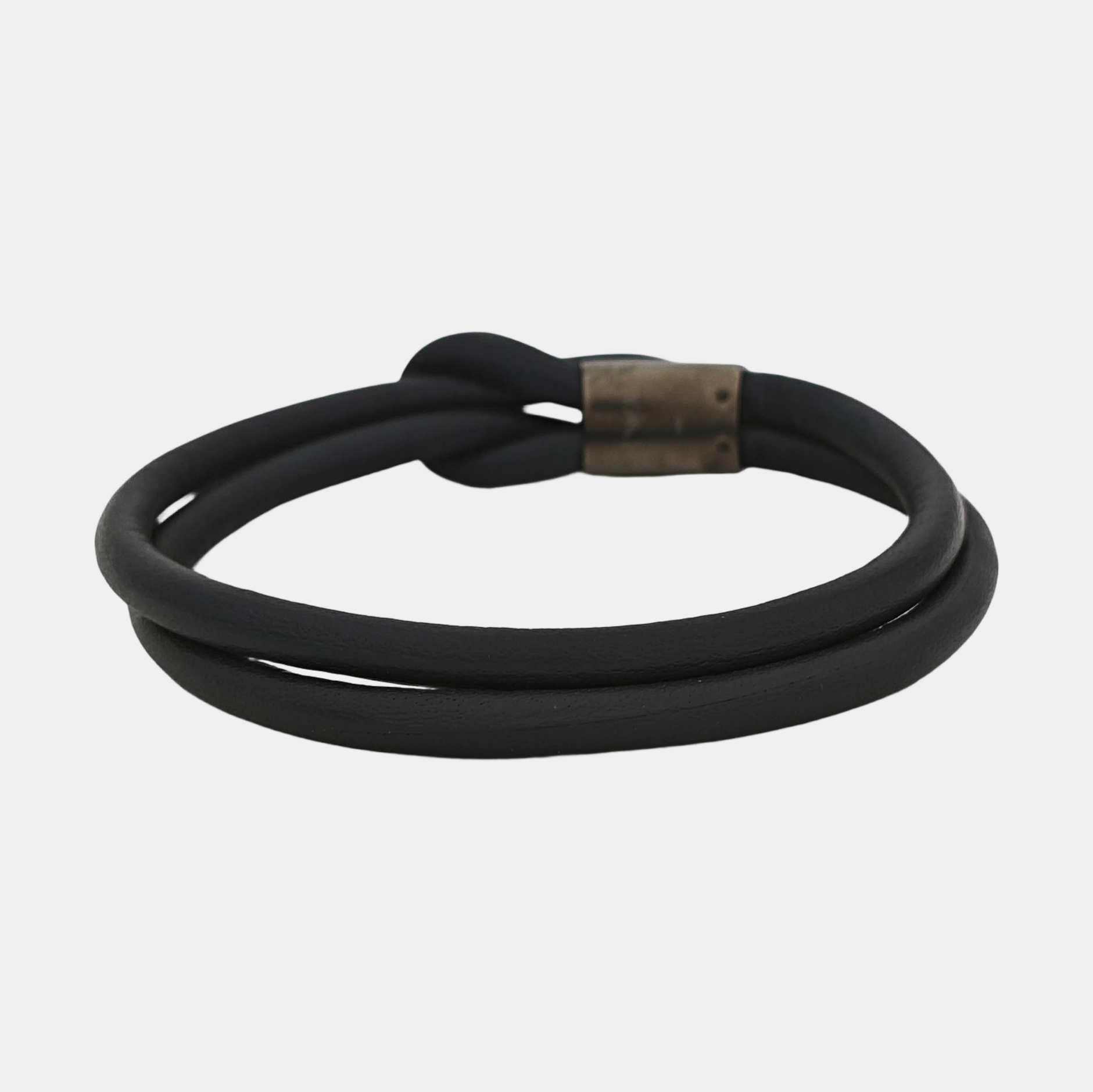 Leather Blue Bangle