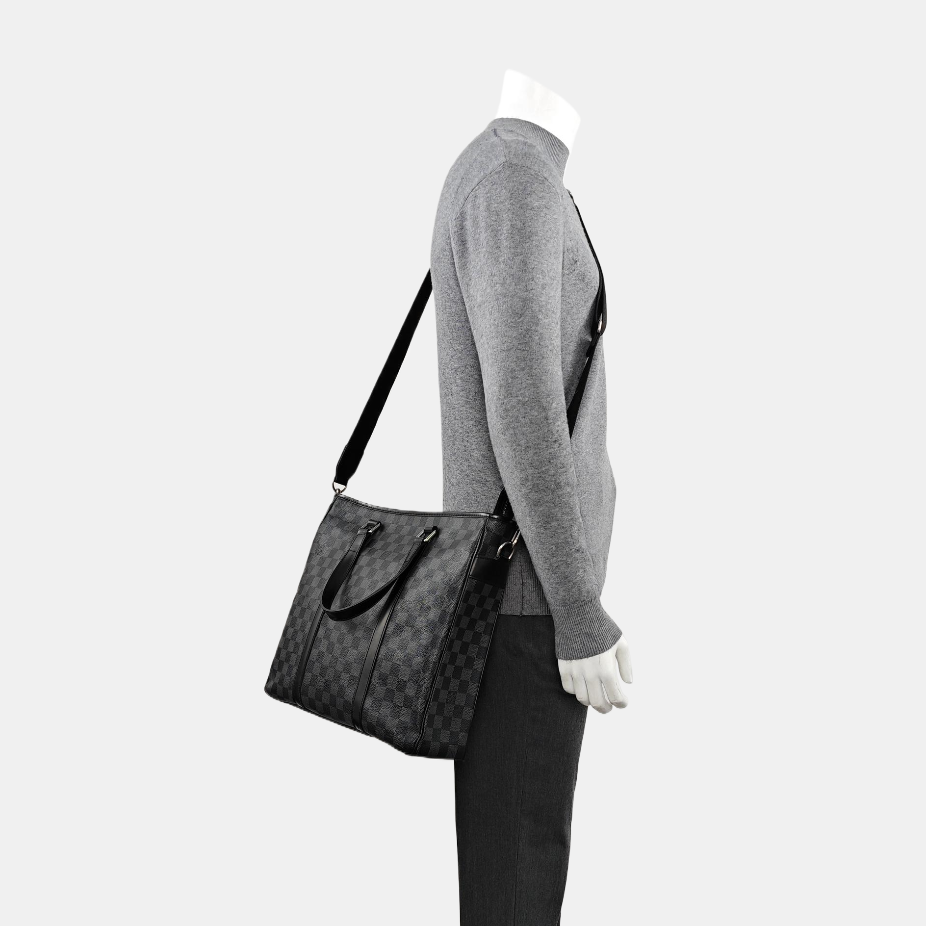 TADAO Damier Graphite Coated Canvas Gray
