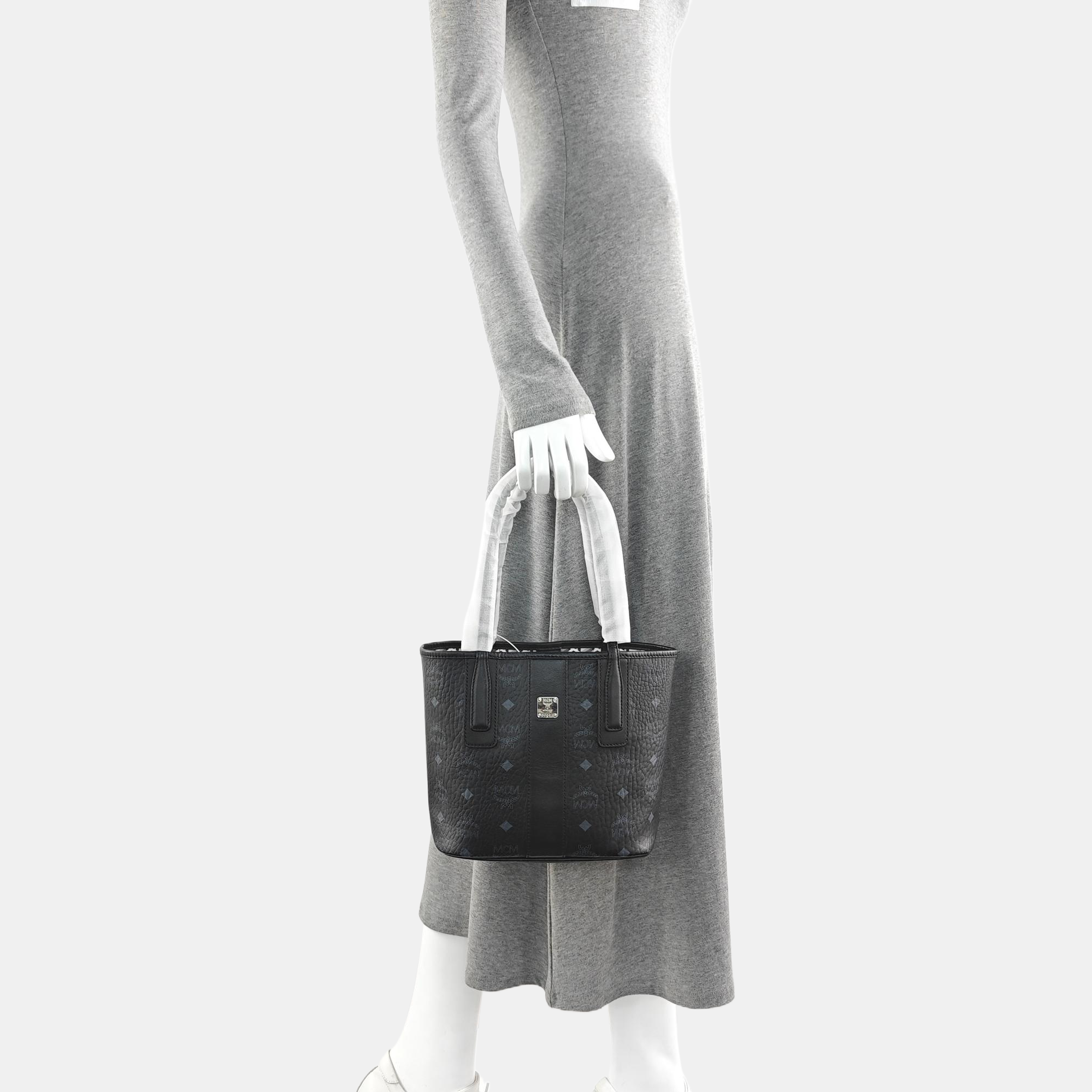 LIZ Monogram Coated Canvas Black