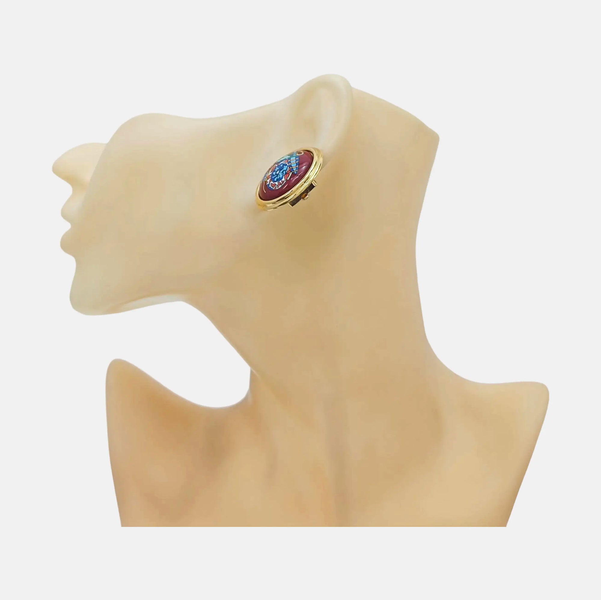Metal Gold Clip On Earrings
