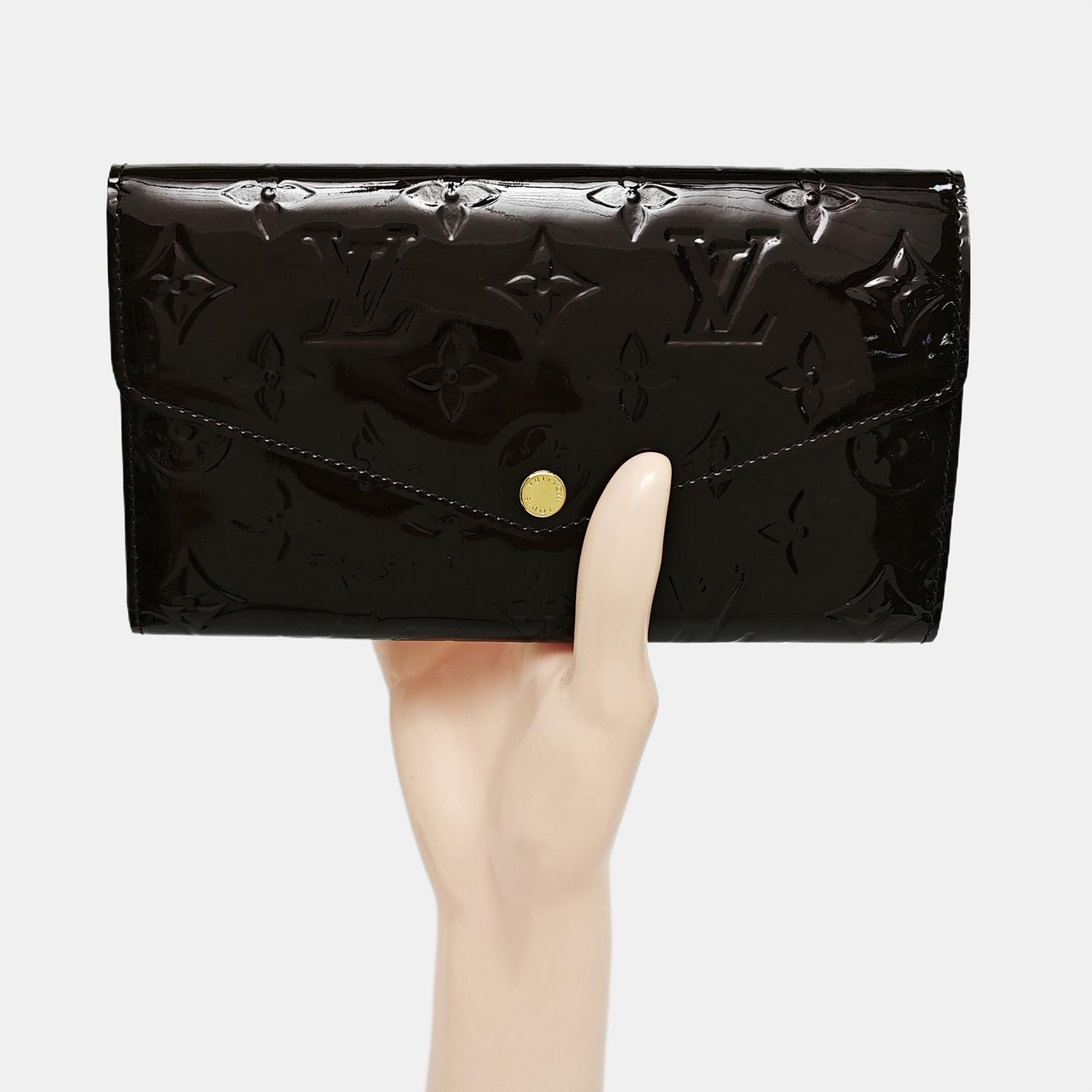 SARAH Patent Leather Red Wallet