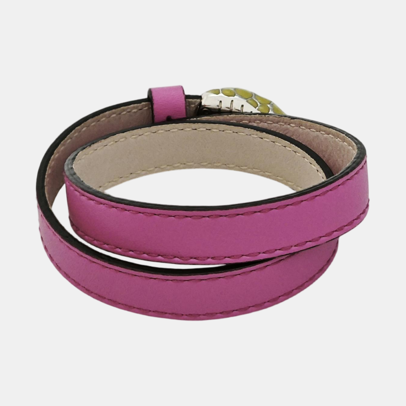 SERPENTI Brass Red Bracelet