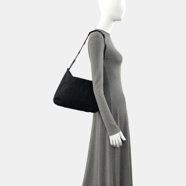 Nylon Shoulder Bag Black