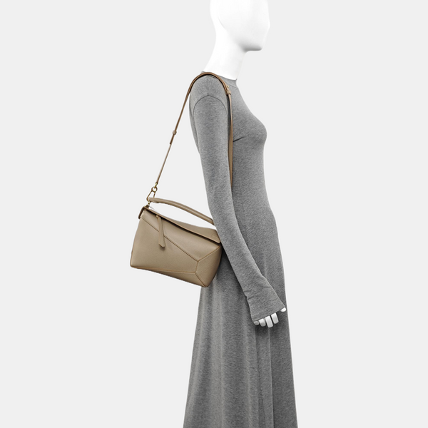 Puzzle Small Calfskin Beige