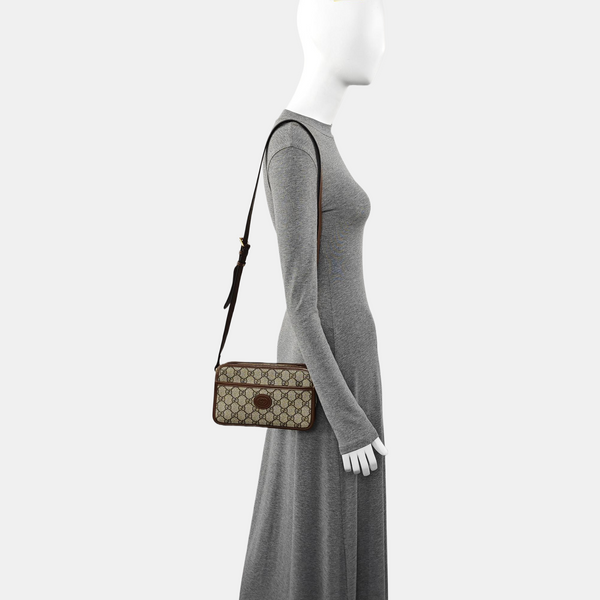Bree Monogram Coated Canvas Beige