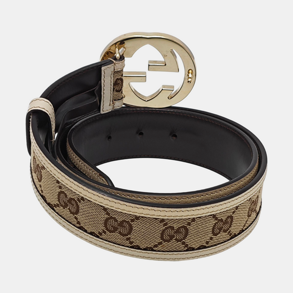 Fabric Belt Beige