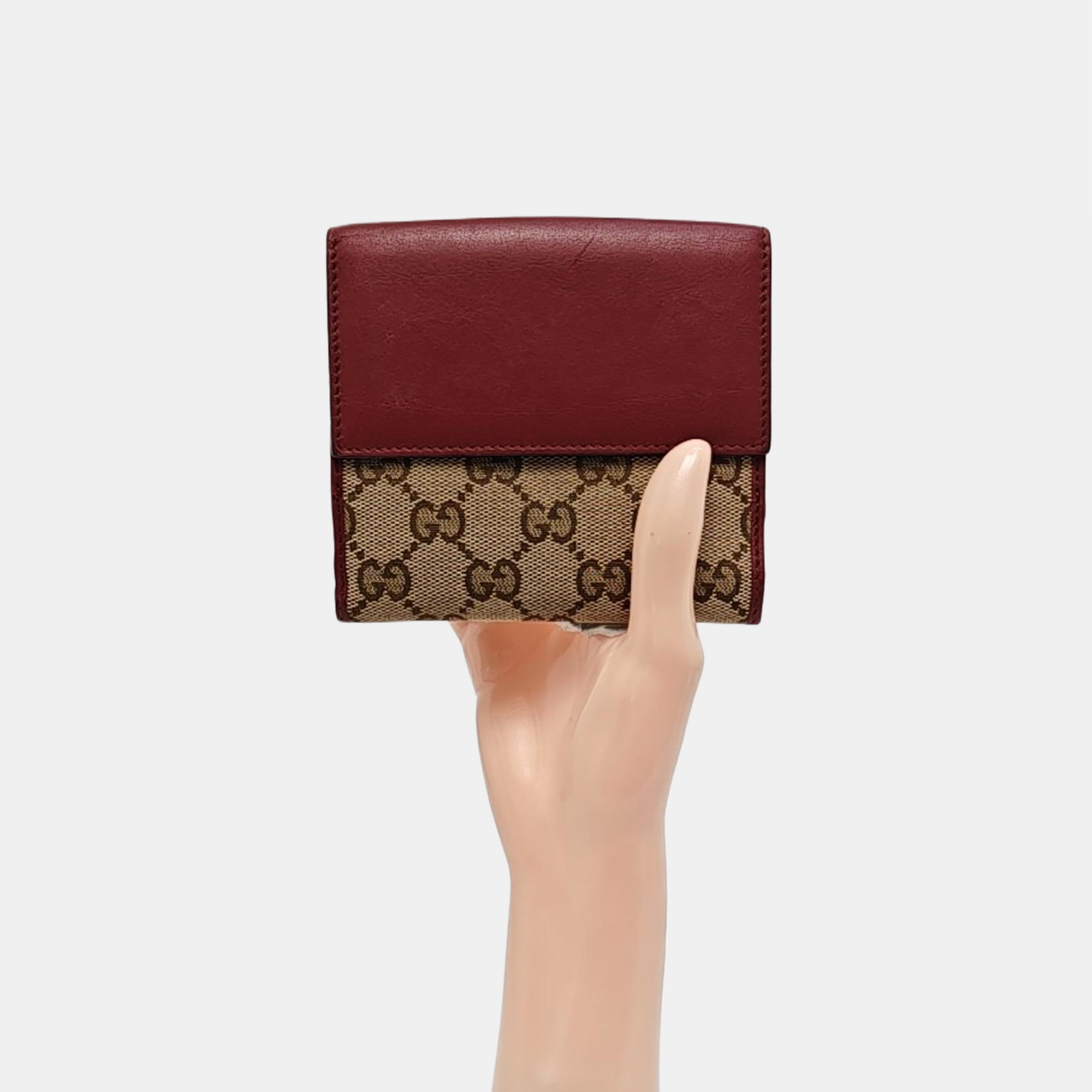 Monogram Fabric Wallet Beige