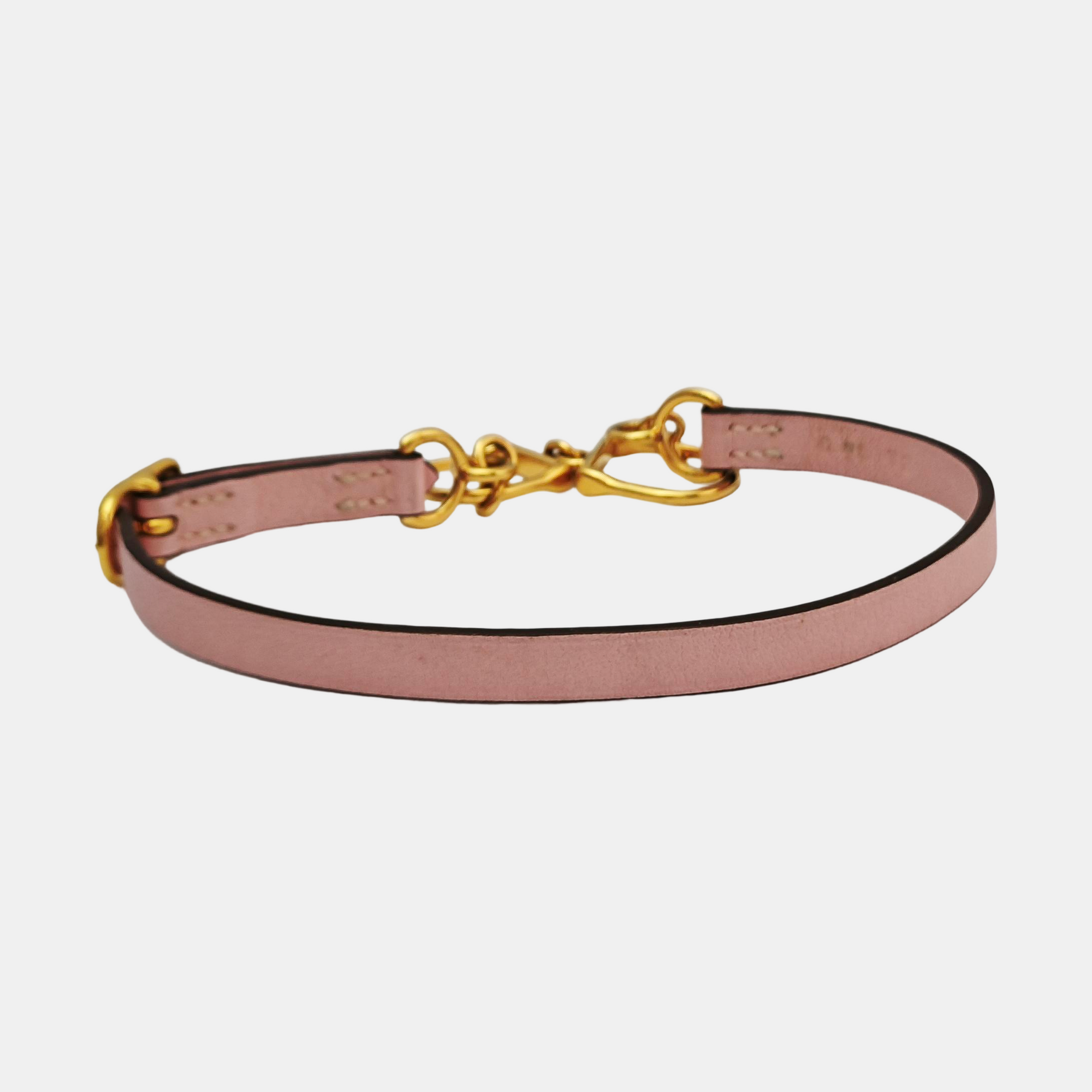 Etrier Leather Pink Bangle