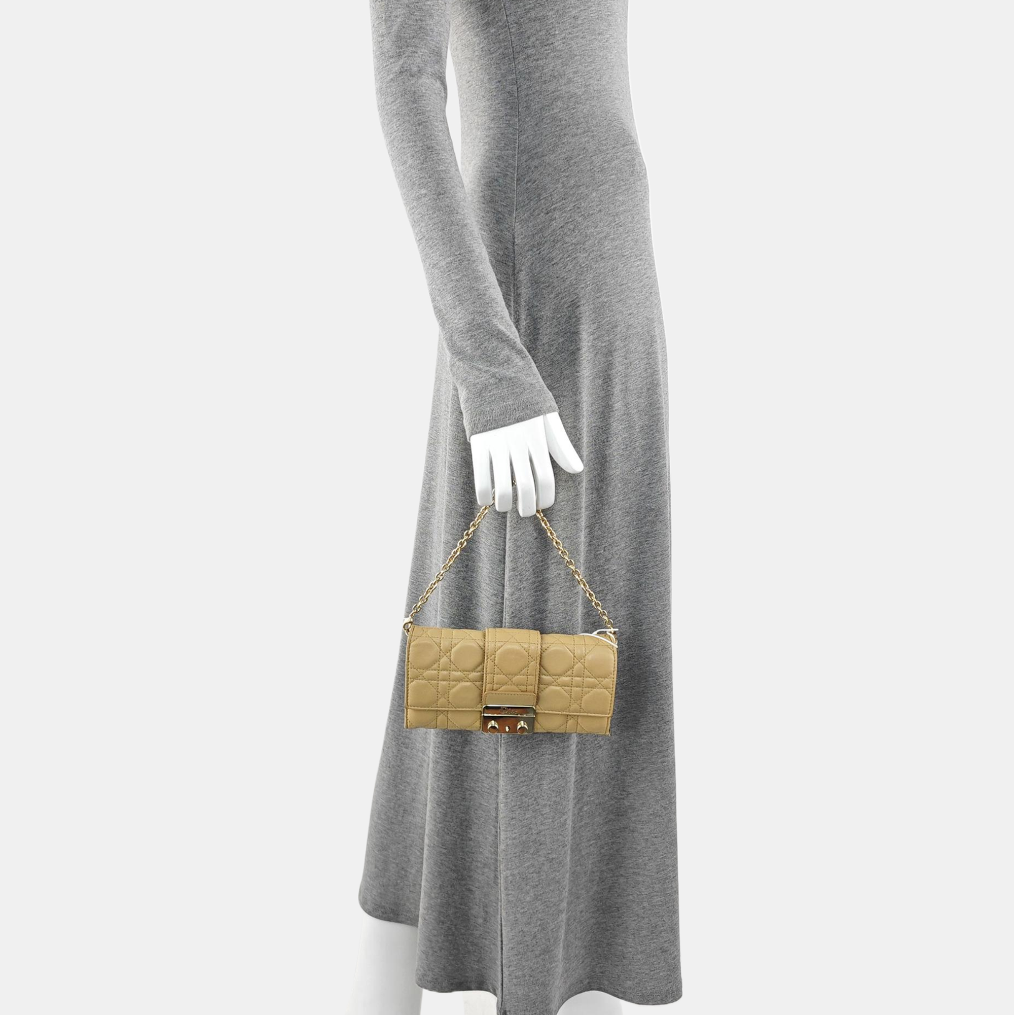Miss Dior Cannage Lambskin Beige