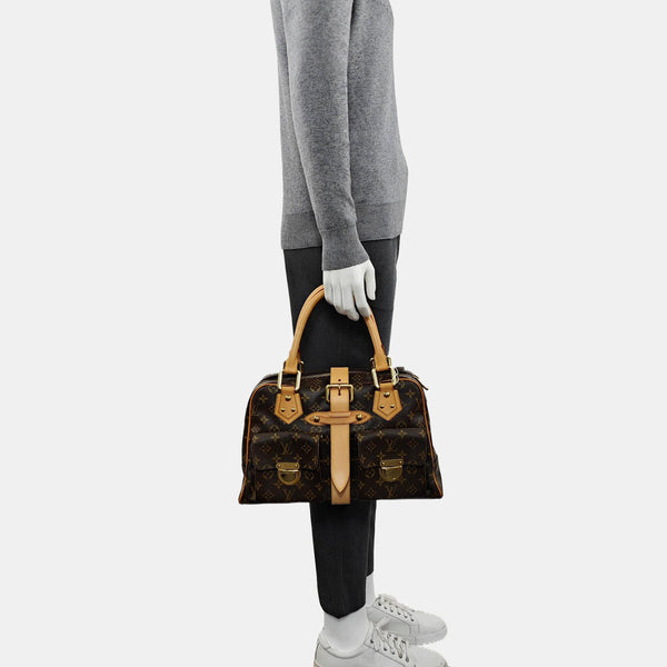 MANHATTAN GM Monogram Coated Canvas Brown