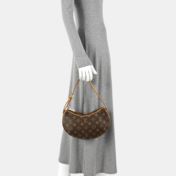 CROISSANT PM Monogram Coated Canvas Brown