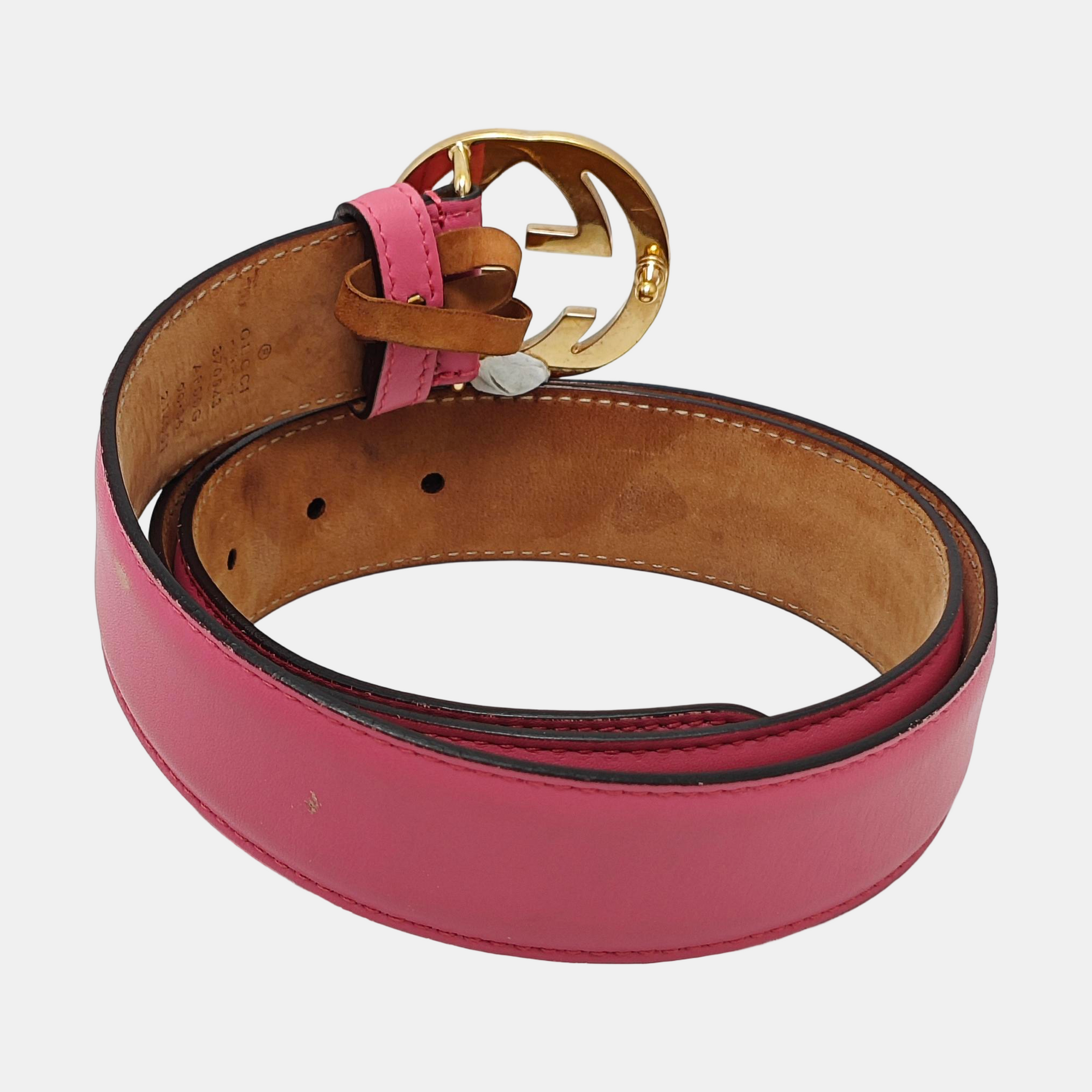 Leather Belt Red