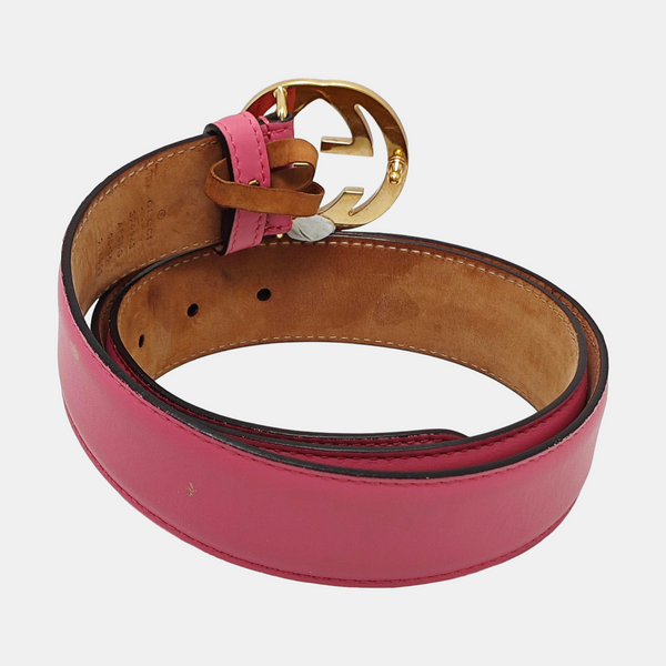 Leather Belt Red
