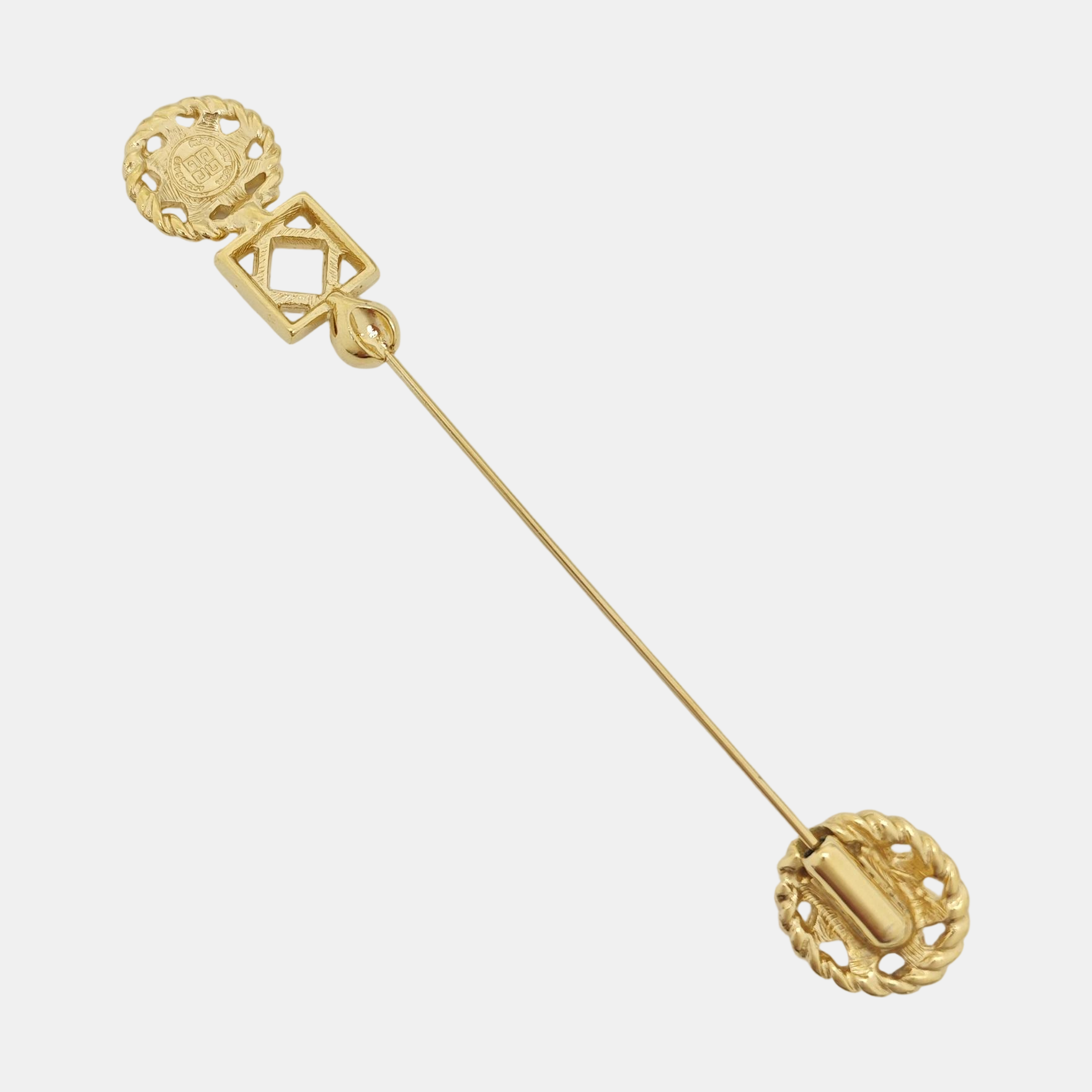 Metal Gold Brooch