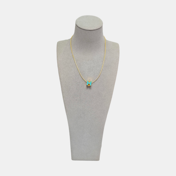 Pop H Metal Gold Necklace