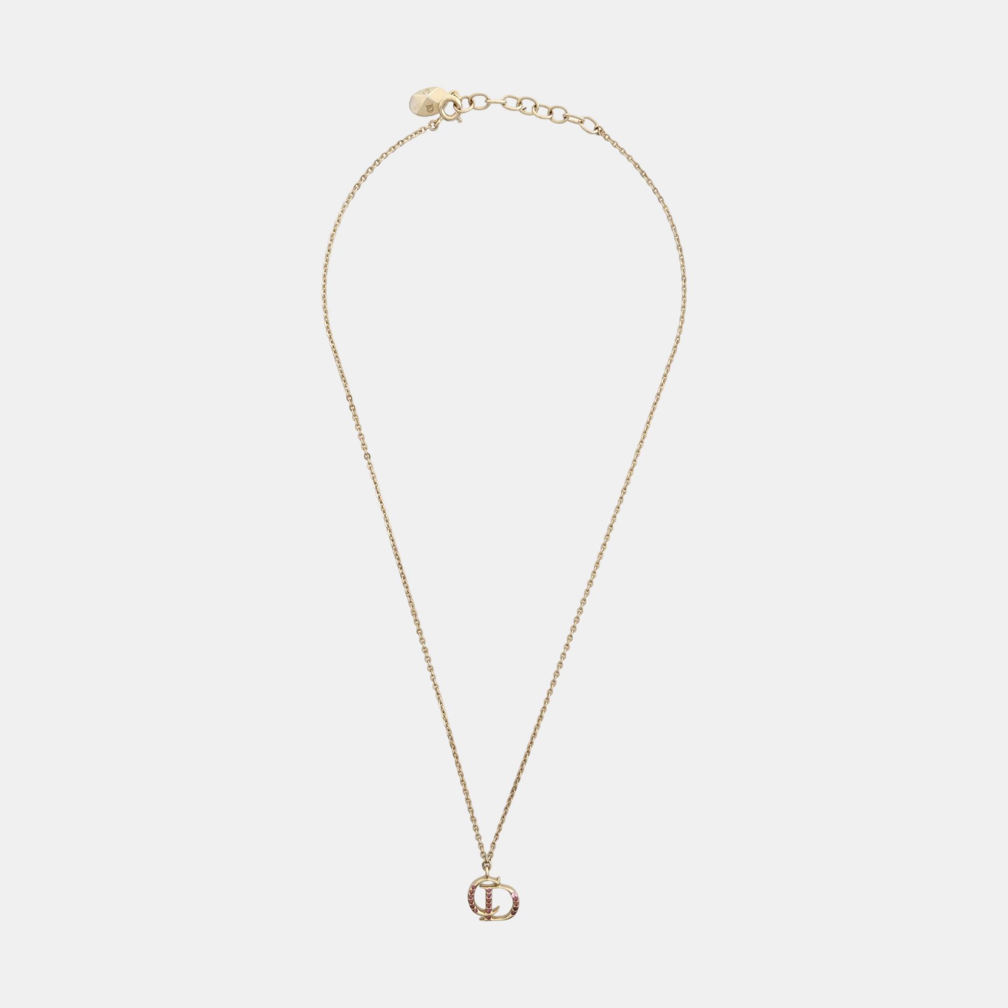Petit CD Metal Gold Necklace