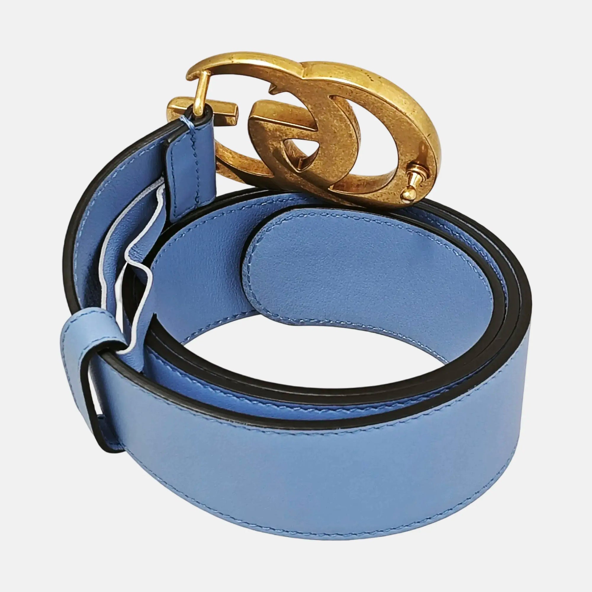 Leather Belt Blue