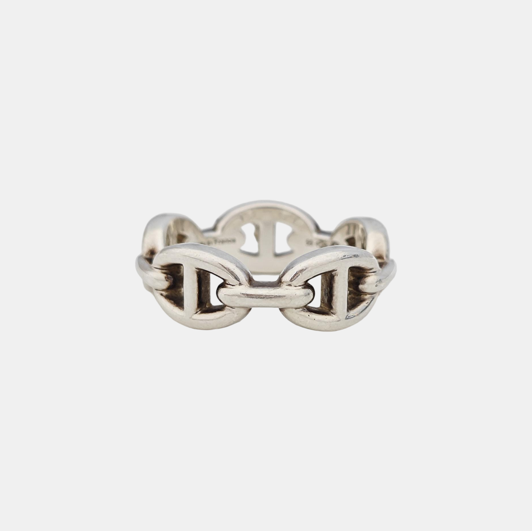 Chaine D'ancre Enchainee 925 Sterling Silver Ring EU 55