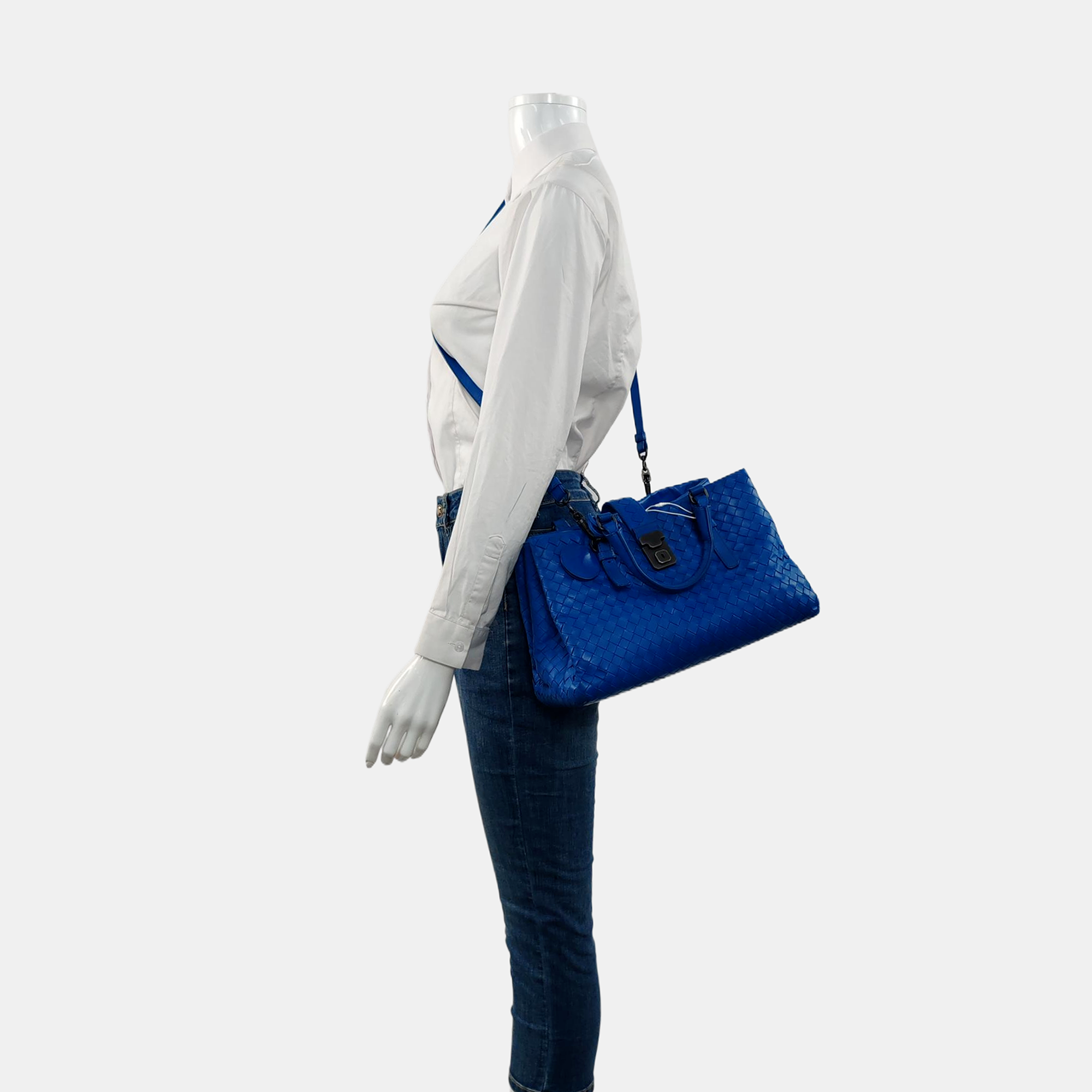 Authenticated pre-owned  Roma Calfskin Blue - Tote Bag at Looply