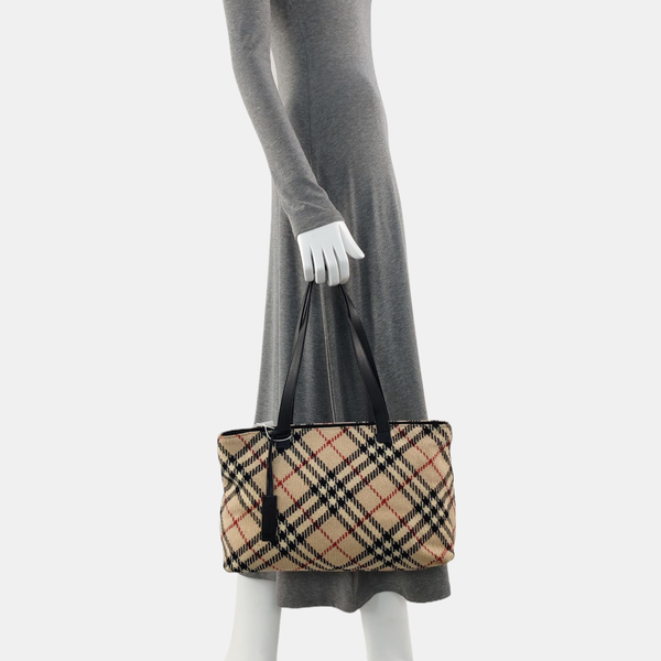 Fabric Shoulder Bag Beige