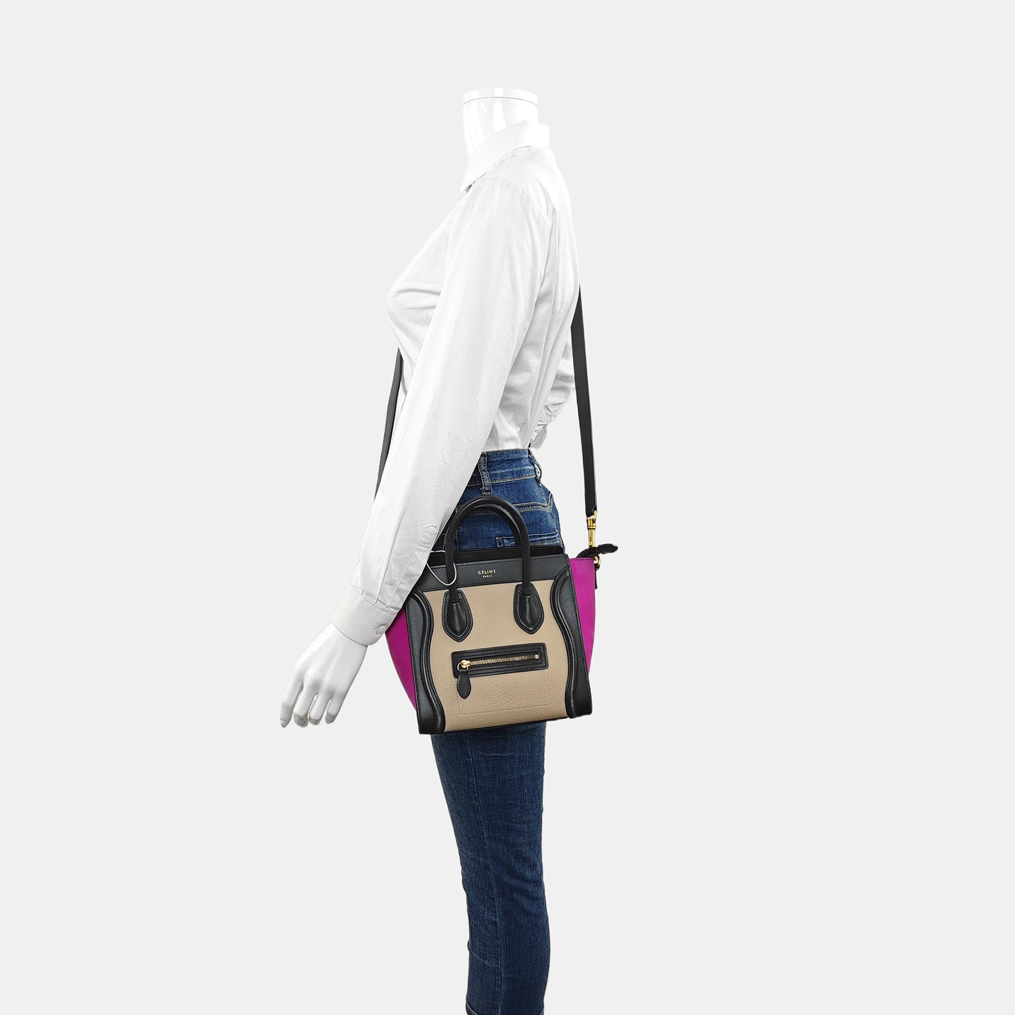 Authenticated pre-owned  LUGGAGE Nano Calfskin Multicolor - Tote Bag at Looply