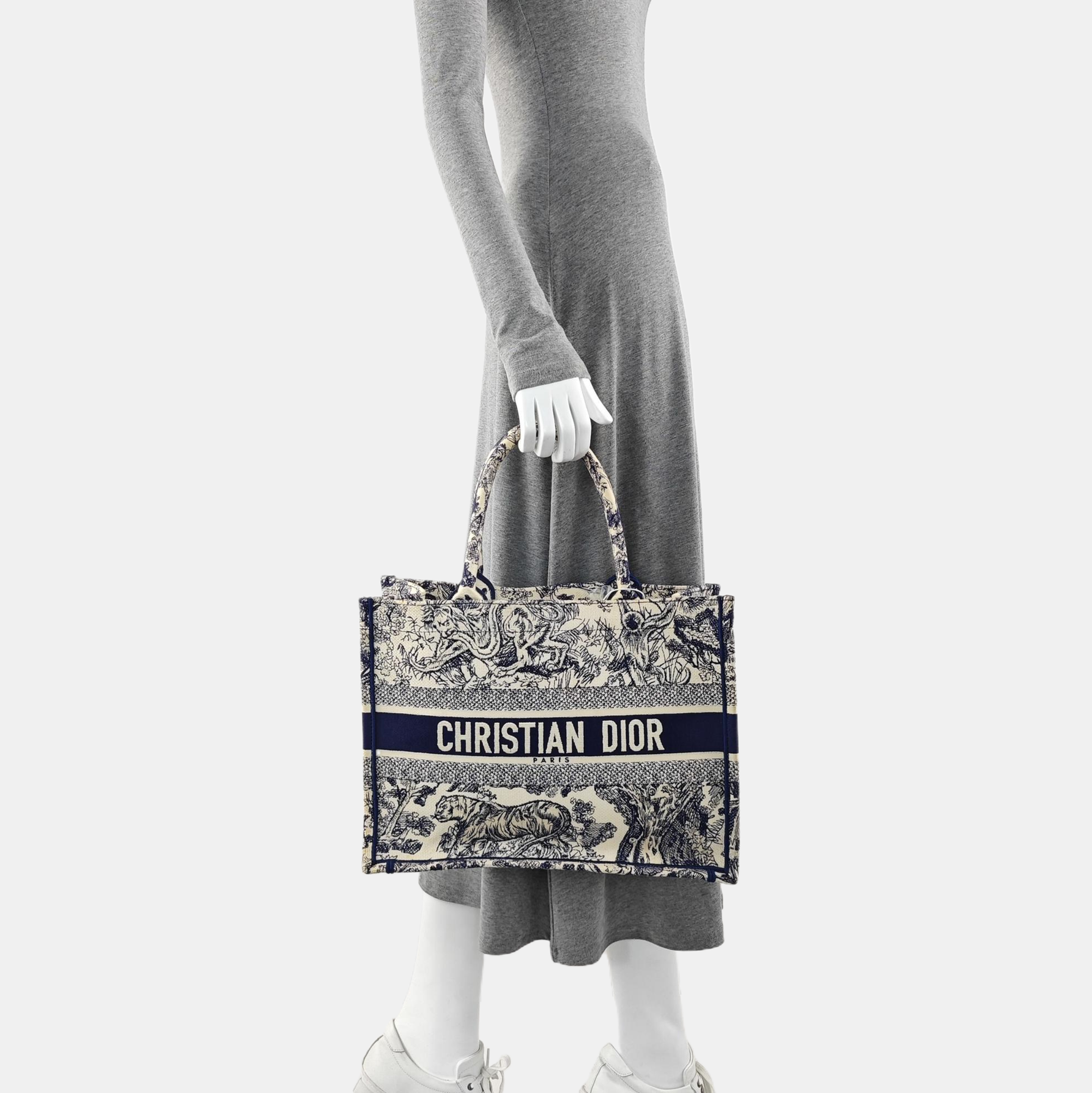 Book Tote Medium Canvas Blue