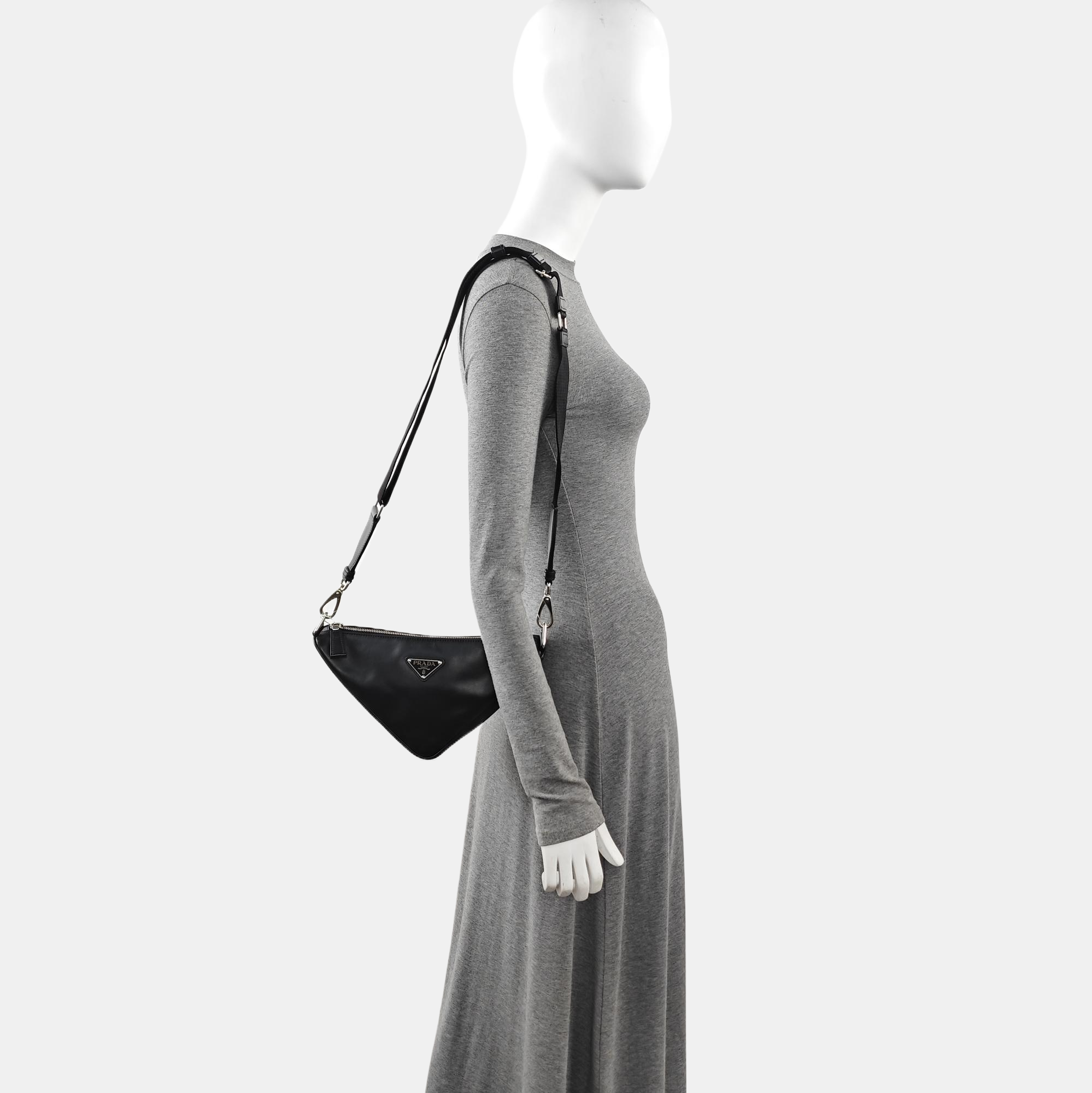 Calfskin Shoulder Bag Black