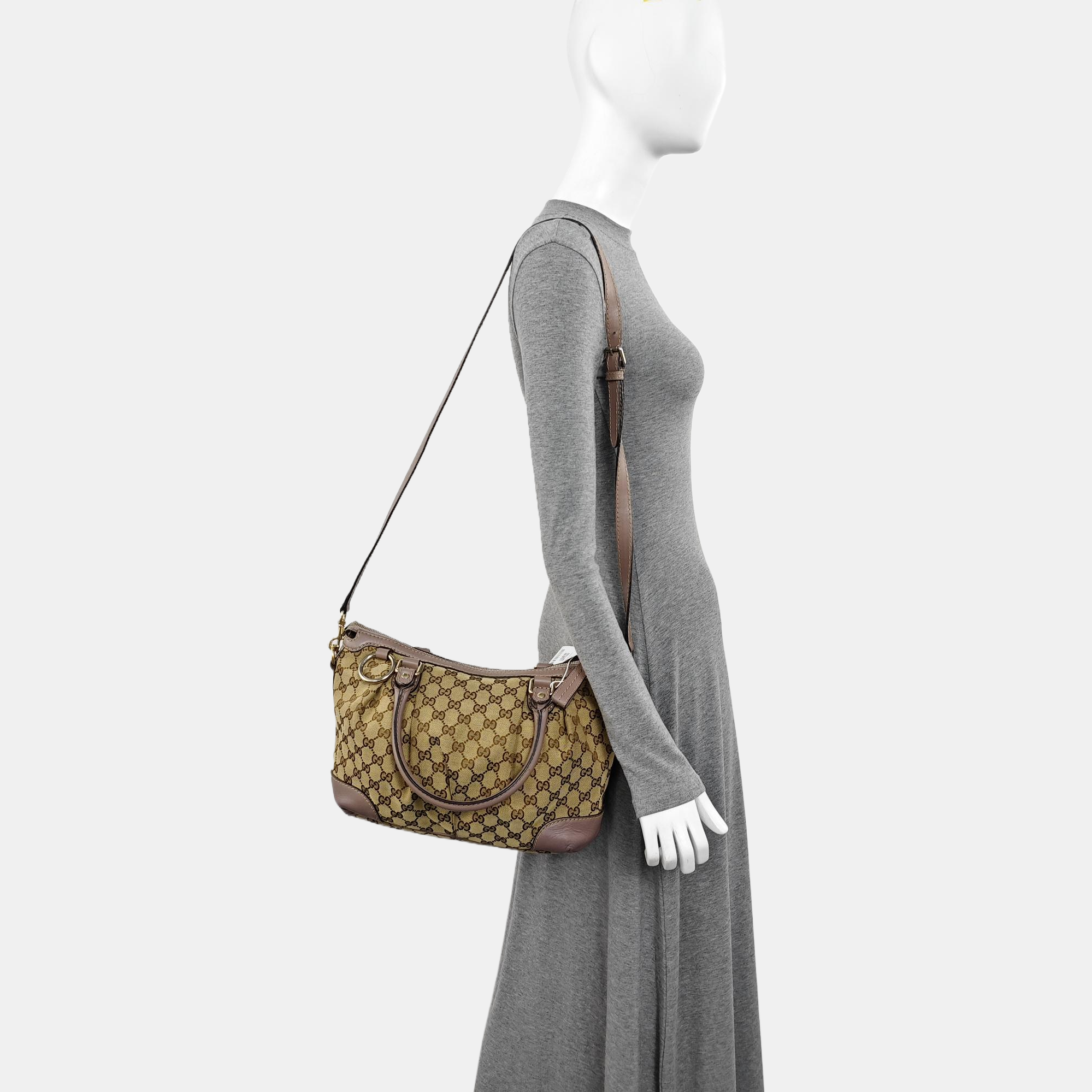 Sukey Monogram Canvas Beige
