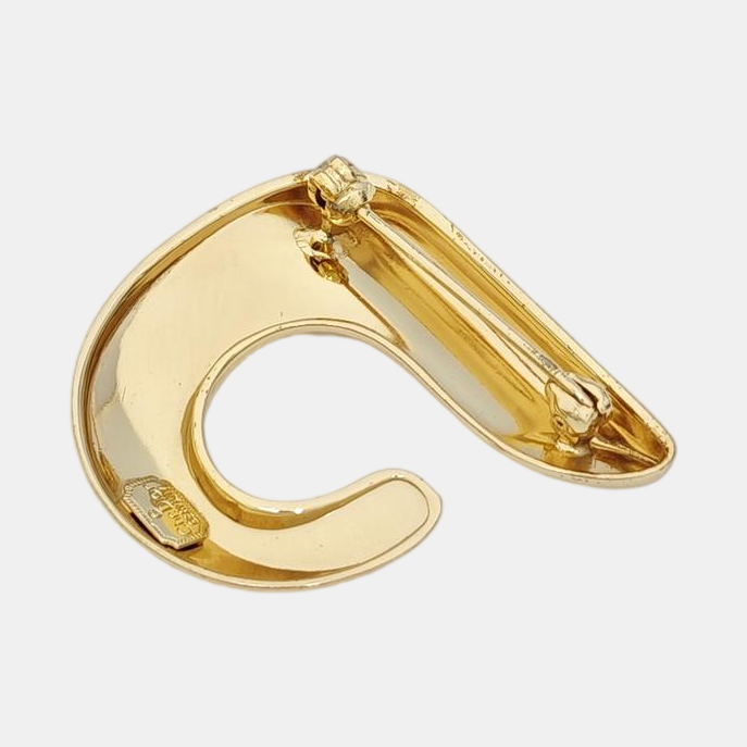 Metal Gold Brooch