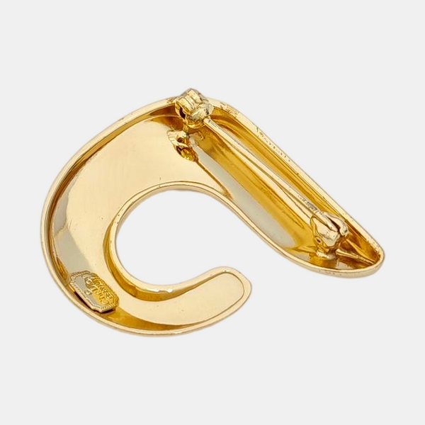 Metal Gold Brooch