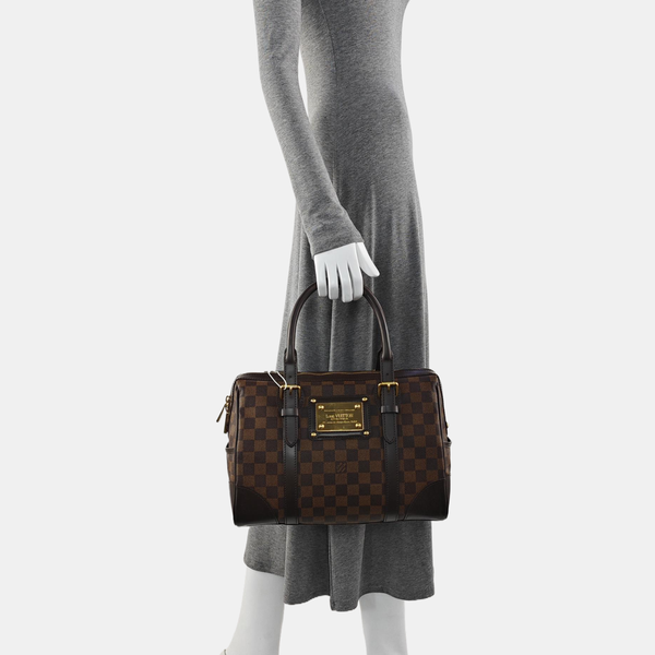 BERKELEY Damier Ebene Coated Canvas Brown