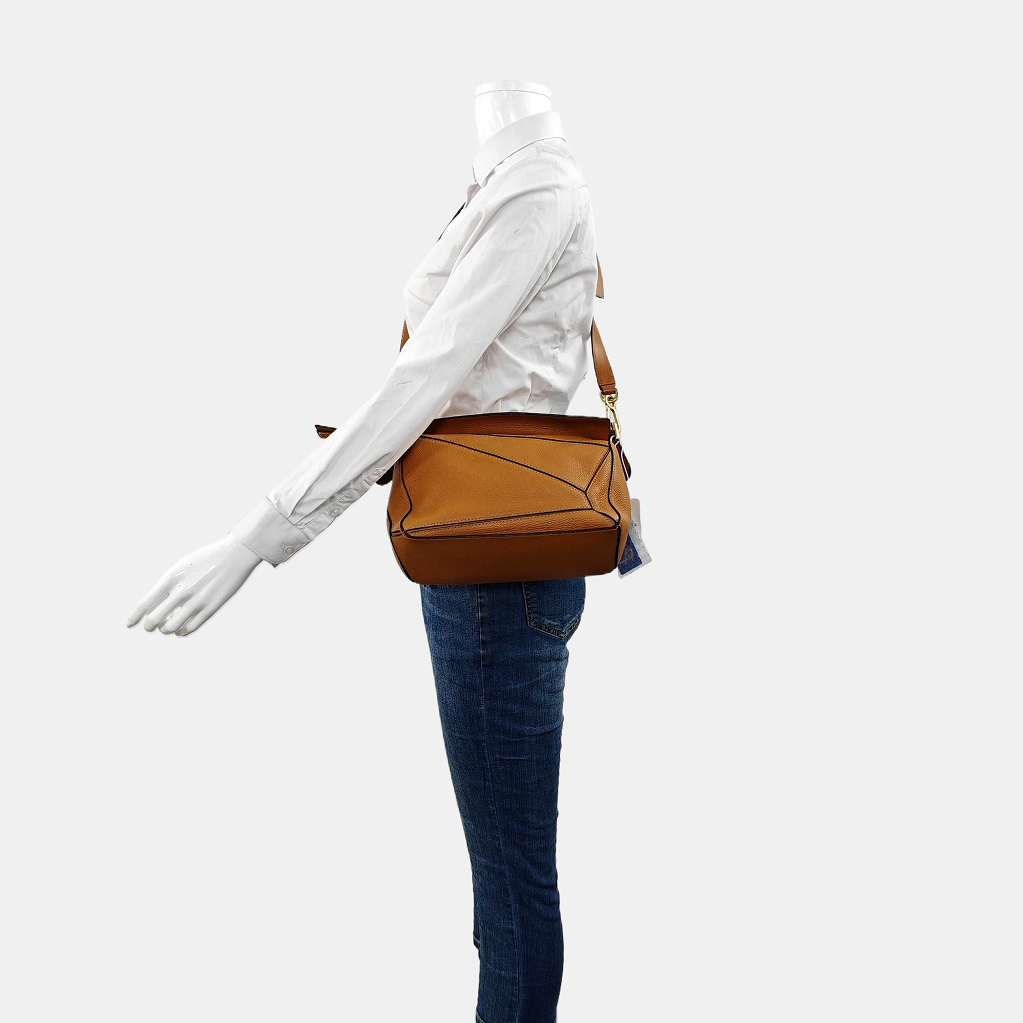 Puzzle Small Calfskin Brown