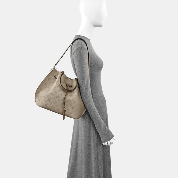 GIROLATA GM Monogram Calfskin Gray